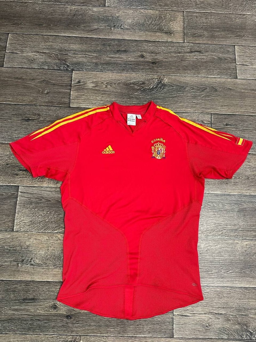 Vintage Adidas Spain Soccer football Jersey men Red Large 2004 | eBay