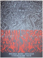 2008 Dimmu Borgir - Tulsa Silkscreen Concert Poster by Jared Connor