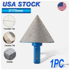 2''/50mm Diamond Beveling Chamfer Bit for Procelain Tile Milling Bit Hex Shank