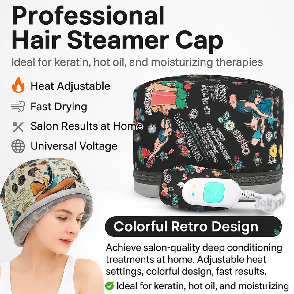 Sombrero Electrico para Hidratación y Nutricion del Cabello con 3 Niveles Calor - Image 2 of 4