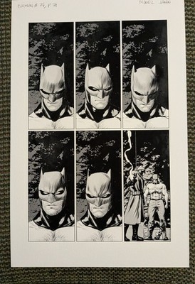 Batman #74 page 14 MONOPRINT with COA signed by Mikel Janin