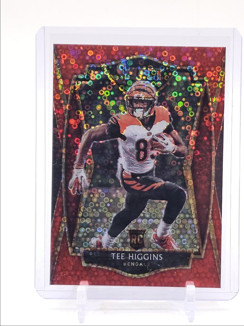 TEE HIGGINS 2020 SELECT PREMIER LEVEL ROOKIE RED DISCO RC /49 Q2596