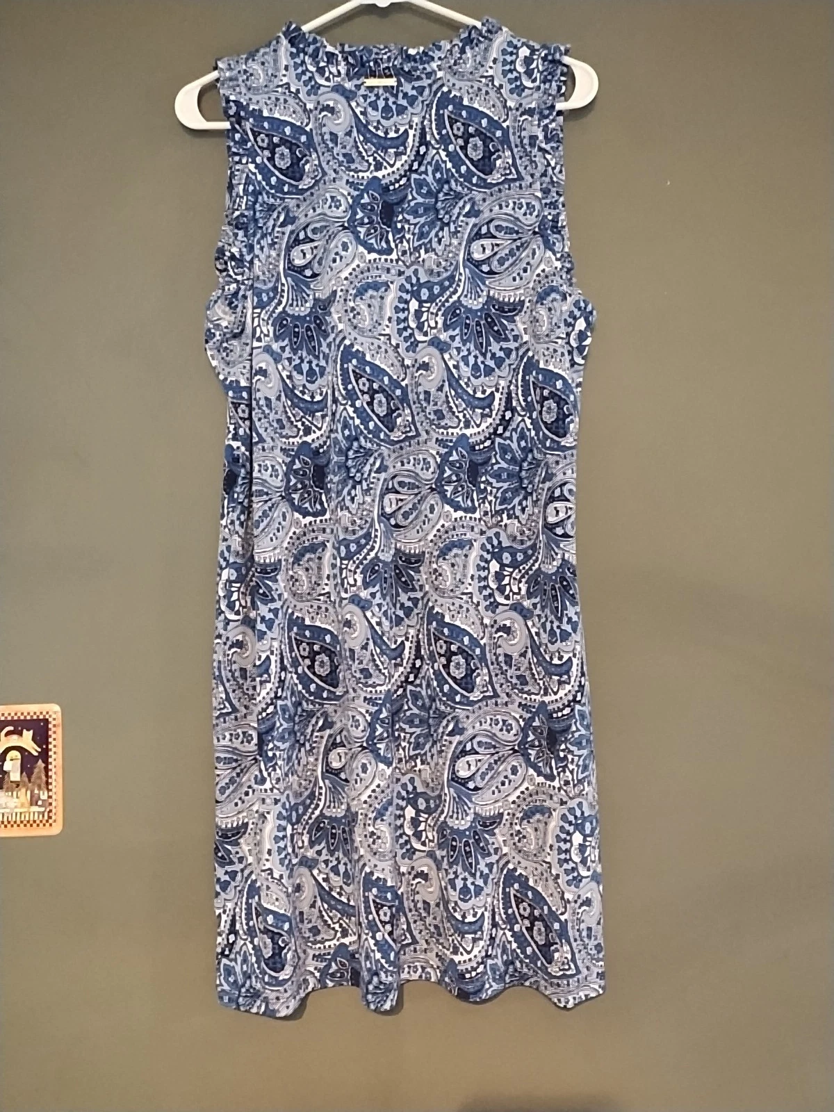 Abito donna Michael Kors senza maniche M blu medio floreale