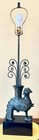 VINTAGE MCM WILLIAM "BILLY" HAINES POMPEIAN BRONZE PATINA CAST METAL  TABLE LAMP — photo 1