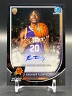 Rasheer Fleming 2025-26 Bowman Chrome Rookie Auto Black Mojo #/10 Suns #BCA-RF