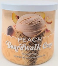 Goose Creek Peach Boardwalk Cone 3-Wick 14.5oz. Jar Candle