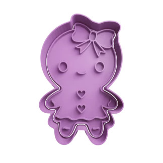 Gingerbread Woman Christmas Cookie Cutter Fondant Biscuit Baking Tool