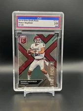 2018 Panini Elite Draft Picks BAKER MAYFIELD RC Rookie  10 Gem Mint Sooners