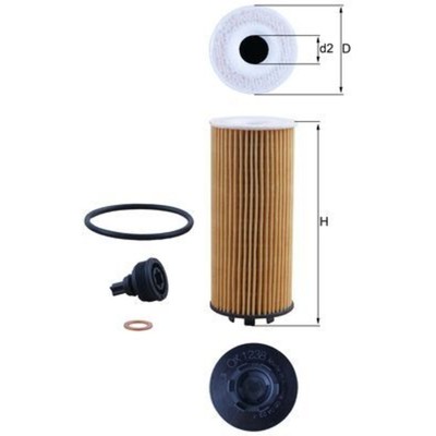 Ölfilter MAHLE KNECHT OX 1238D