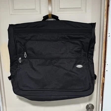 Rome Collection Black Suit Garment Travel Bag with Compartments Mobile Closet