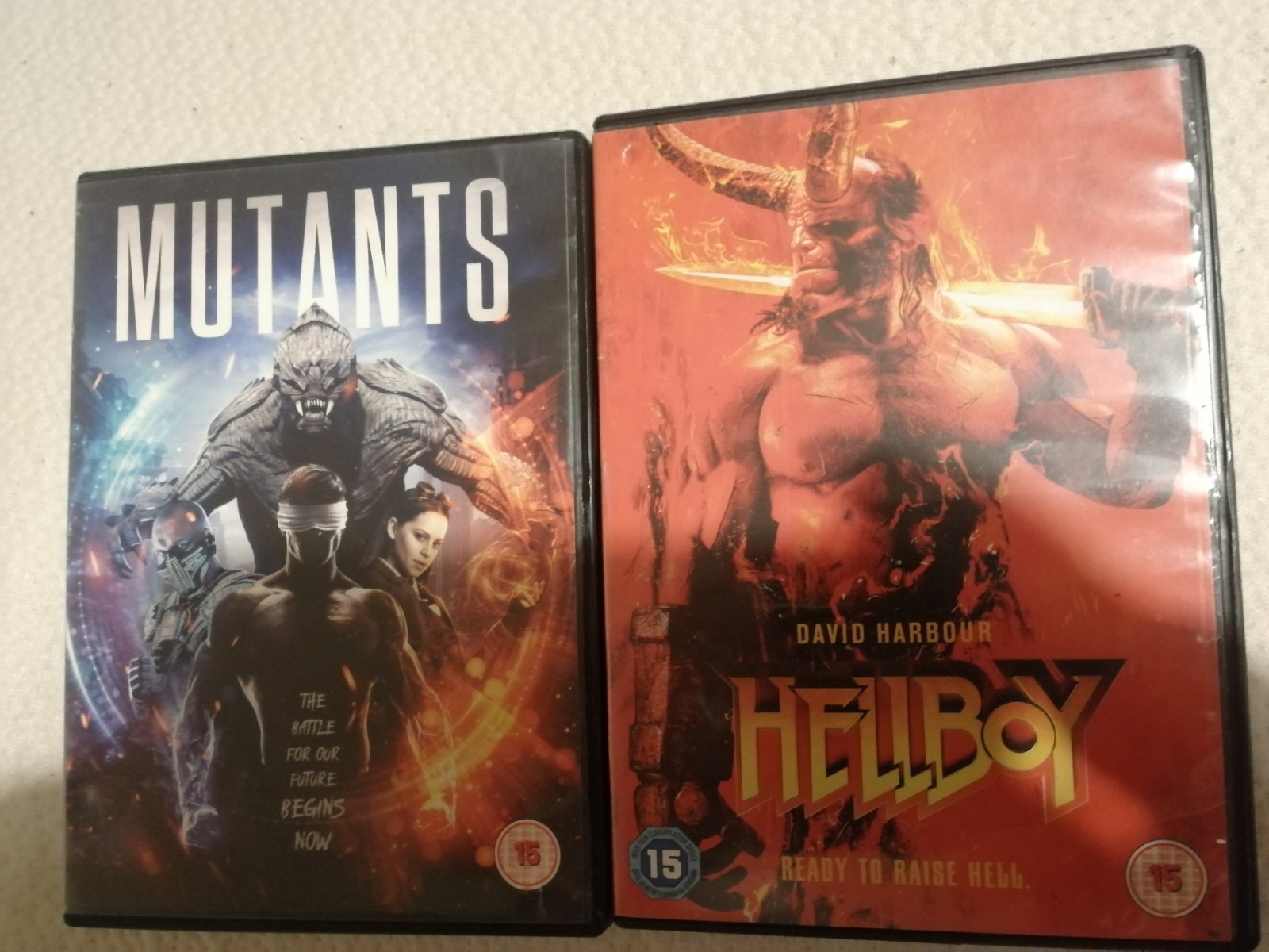 Hellboy DVD(2019) David Harbour, Marshall / Mutants DVD(2019) Joshua Winch, Crum