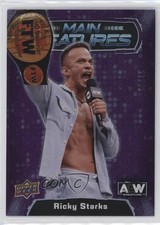 2022 AEW All Elite Wrestling Main Features Purple /25 Ricky Starks #MF-33 9e1