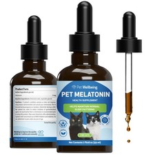 Pet Wellbeing Pet Melatonin for Cats - Vet-Formulated Holistic Feline Sleep S...