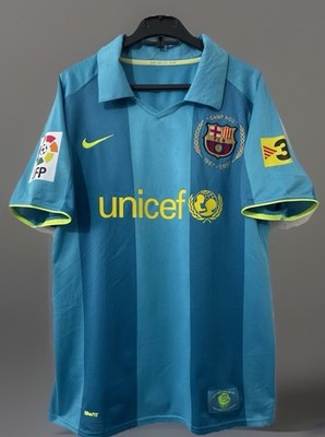 FC BARCELONA SPAIN 2007 FOOTBALL SHIRT JERSEY #10 RONALDINHO