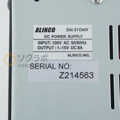 ALINCO DC POWER SUPPLY DM-310MV。Z257