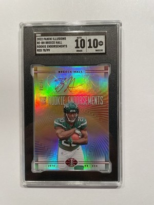2022 Illusions - Rookie Endorsements - Breece Hall - ROOKIE AUTO /99 - SGC 10/10