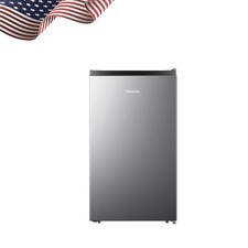 4.4 Cu Ft Single Door Mini Fridge W/Chiller Silver 18.7 In Width Adjustable Legs