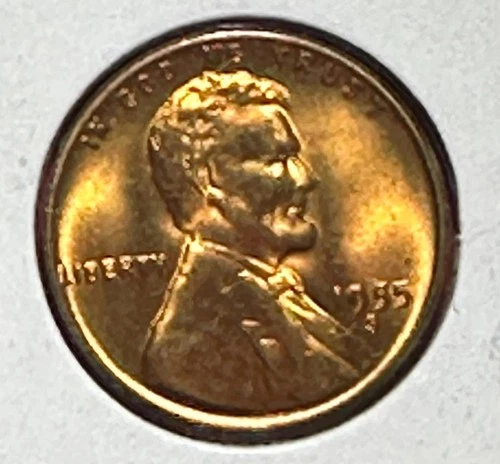 1955S US Choice Uncirculated LINCOLN Cent! "FULL RED" Old US Coin! San Francisco