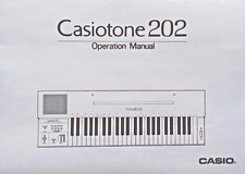 Manual del propietario folleto para Casio Casiotone 202 CT-202 vintage, reproducción