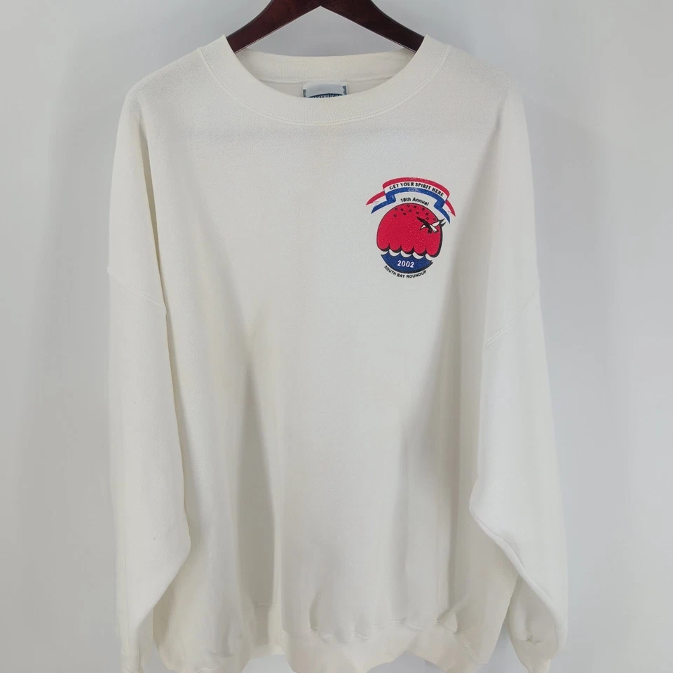 Y2K Oversized Style Lee Heavyweight Get Your Spirit Here Sz 4XL Pullover Sweater - Image 2 of 4