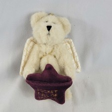 Boyds Bears Angel Ornament   2003 Pocket Full of Miracles Plush Bear with Wings