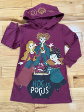 DISNEY Hocus Pocus Hoodie Dress Sanderson Sisters Girls Sz XS 4-5 Girl