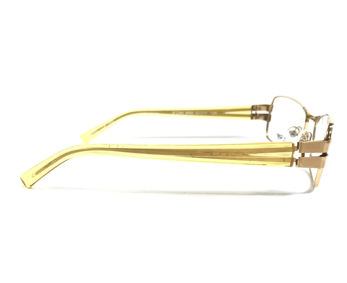 J.F. Rey Eyeglasses Frames JF2394 6666 Brushed Gold Gilded Amber