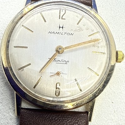 Vintage Hamilton THINLINE Masterpiece 10K GF Manual Wind Running