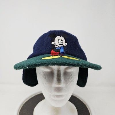 Mickey Unlimited Hat Cap Trapper Youth One Size Blue Fleece Ear Flap Boys
