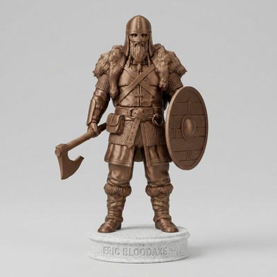 Eric Bloodaxe Wikinger Statue - König von Norwegen. Legendärer Wikingerkrieger Sammlerstück
