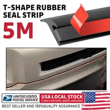 Car Door Seal Strip Moulding Trim Hood Trunk Edge Weatherstrip T-Shape 5M/16Ft