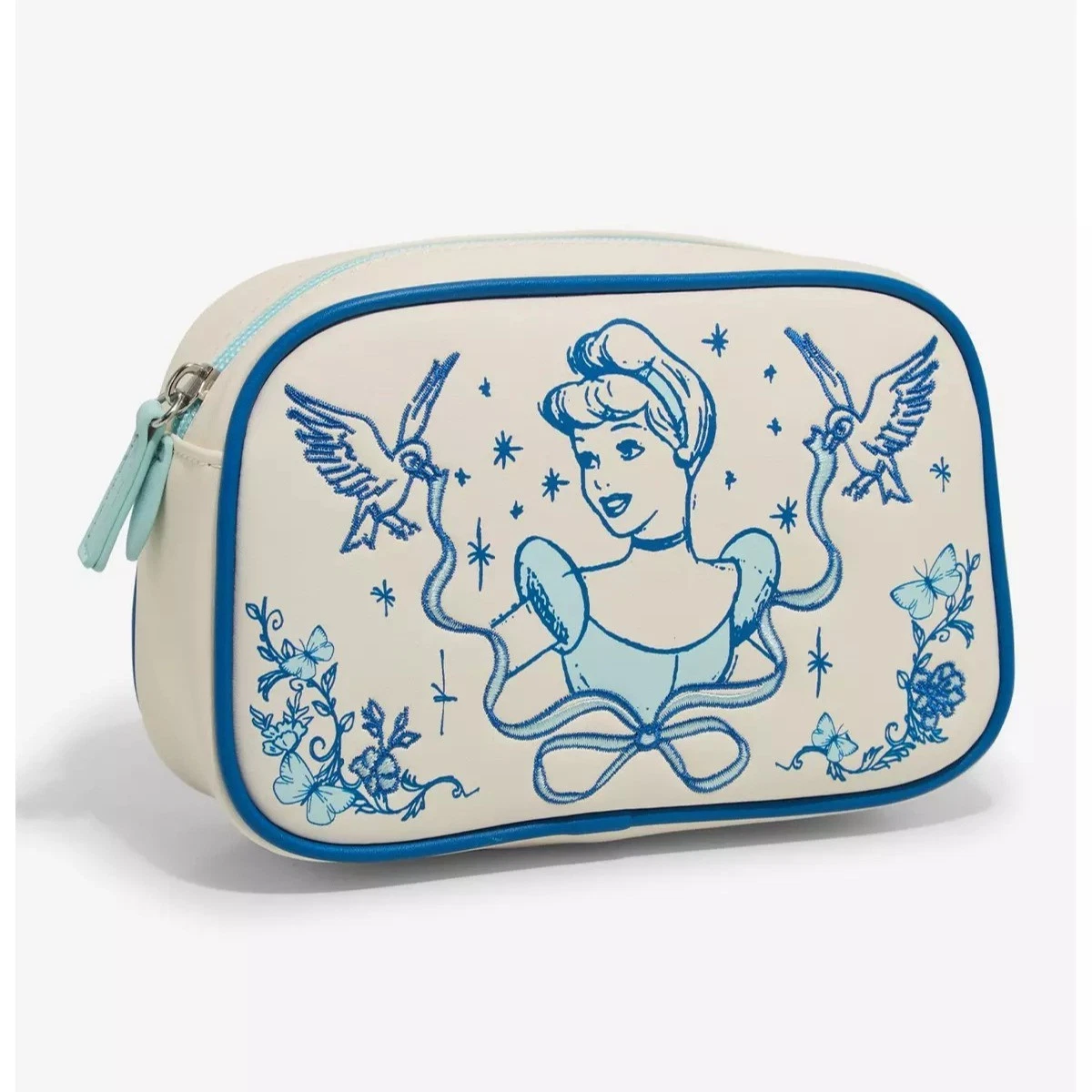 Disney Loungefly Cinderella Cosmetic Bag Makeup Pouch Travel Organizer NWT