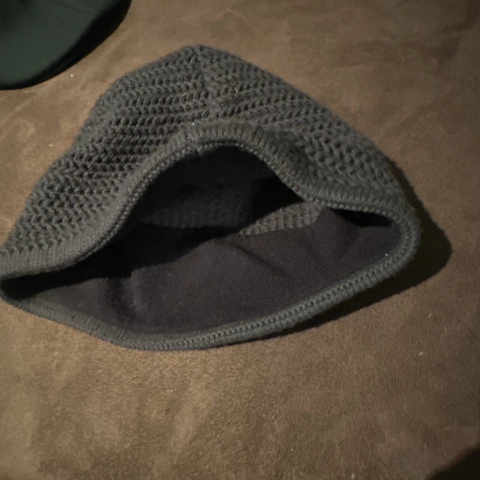 Gorro Skully The North Face gris tejido forrado de vellón OSF hecho en Canadá 🇨🇦 Foto 3 de 3