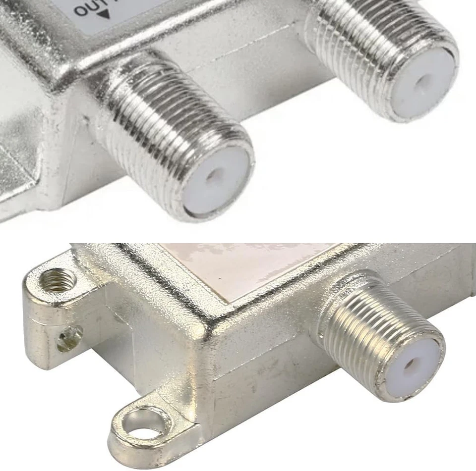 Partitore Divisore Splitter Tv Satellitare 1 INGRESSO 2 USCITE con connettori F - Immagine 4 di 4