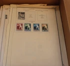 Worldwide 8 Pounds Box Lot of Stamps on Album Pages