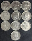 Roll of 10 Uncirculated 90% Silver 1964 Kennedy Half Dollars ($5 Face Value)