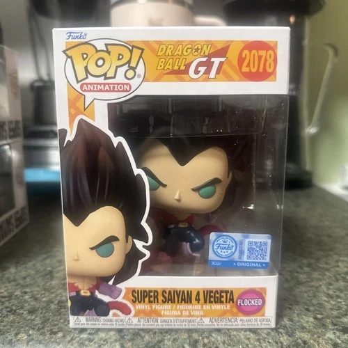 Funko Pop! Dragon Ball GT Super Saiyan 4 Vegeta Figure #2078 Flocked Exclusive