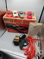 Vintage Eldon Slot Car Curved Track LeMans Special 1/32 Race Set 1968 Excellent