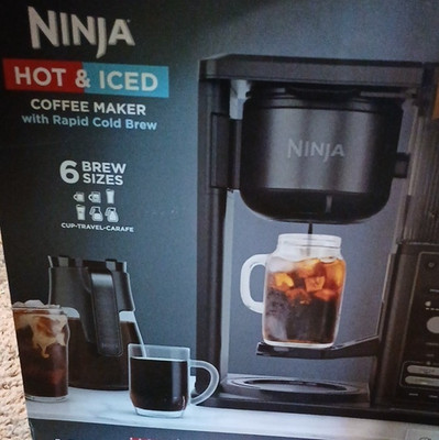 Ninja Hot & Iced Coffee Maker Rapid Cold Brew 12-Cup Carafe Black