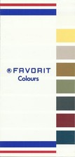 SKODA FAVORIT L LX LS 1990/1991 COLOURS UK market foldout leaflet brochure