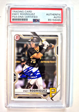 ENDY RODRIGUEZ SIGNED AUTOGRAPHED PIRATES BOWMAN ROOKIE TRADING CARD PSA COA