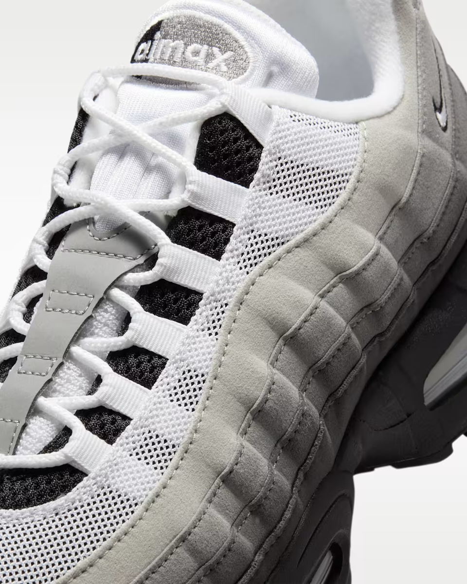 Nike Air Max 95 OG Shoes Black Medium Ash Dark Pewter White Men's
