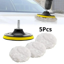5Pcs 3 Inch Car Polishing Pad Kit Waxing Sponge Wool Wheel Set
