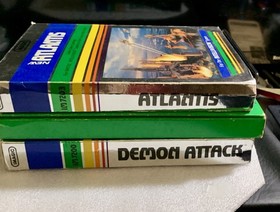 INTELLIVISION GAME LOT OF 11 / 8 BOXED /3 CARTS REVERSI/TRON SOLAR SAILER TESTED