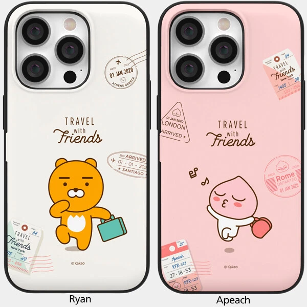 Funda Tarjeta Magnética Kakao Friends Trip Galaxy S25 S24 S23 S22 S21 S20 Plus Ultra Foto 3 de 4
