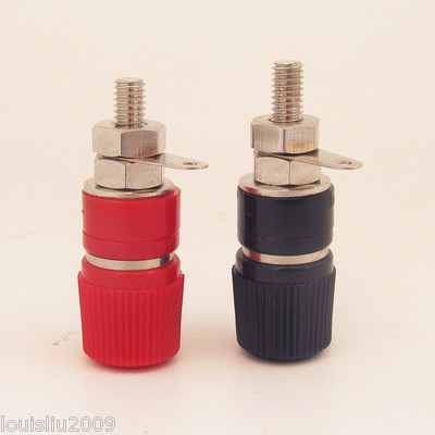 4pairs Copper Audio Speaker Terminal Socket Binding Post For 4mm Banana Plug