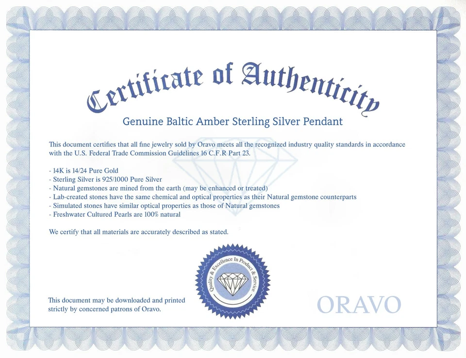 Genuine Baltic Amber Gemstone Turtle Pendant Necklace in Sterling Silver Foto 4 de 4
