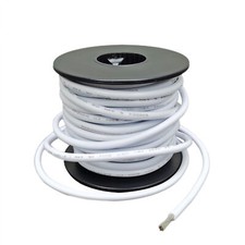 12AWG Tinned Copper Wire White , 26.25Ft Flexible 65-Stranded Electrical Wire