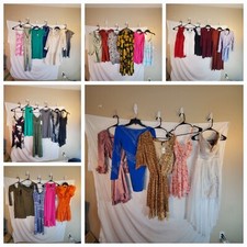 Lot of 34 Women's XS & XXS Dresses New With Tags, NWOT & Pre-owned 