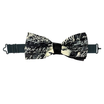 Gothic Bowtie Dickie Bow Hair Bow Pre Tied Prom Wedding Graduation Suit